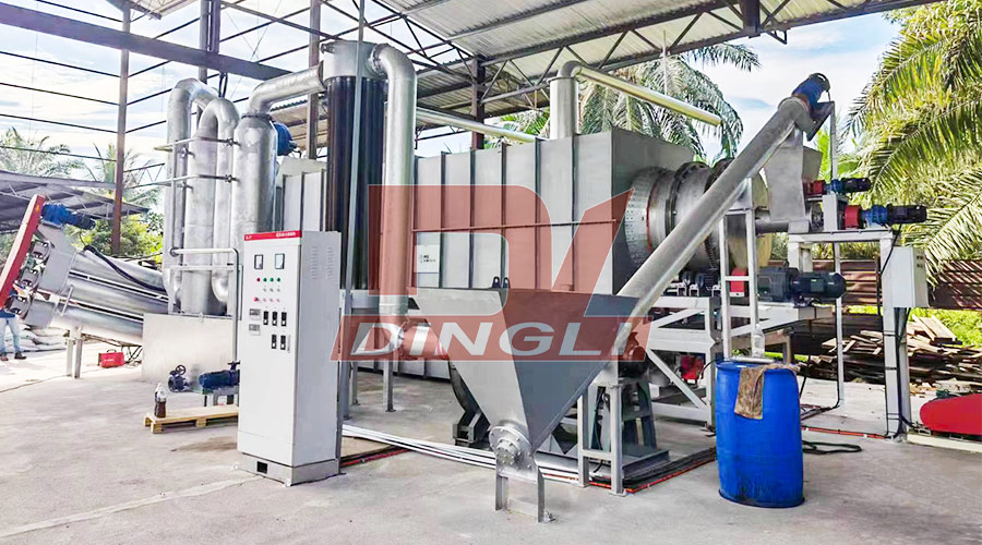 Dingli Continuous Rice Husk Carbonization Machine Product Introduction