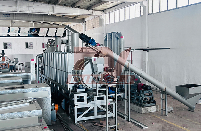 South Korea Kitchen Waste Carbonization Making Machine Project