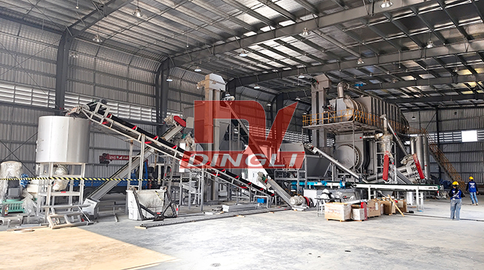 Thailand Continuous Azolla Biochar Carbonization Machine Project