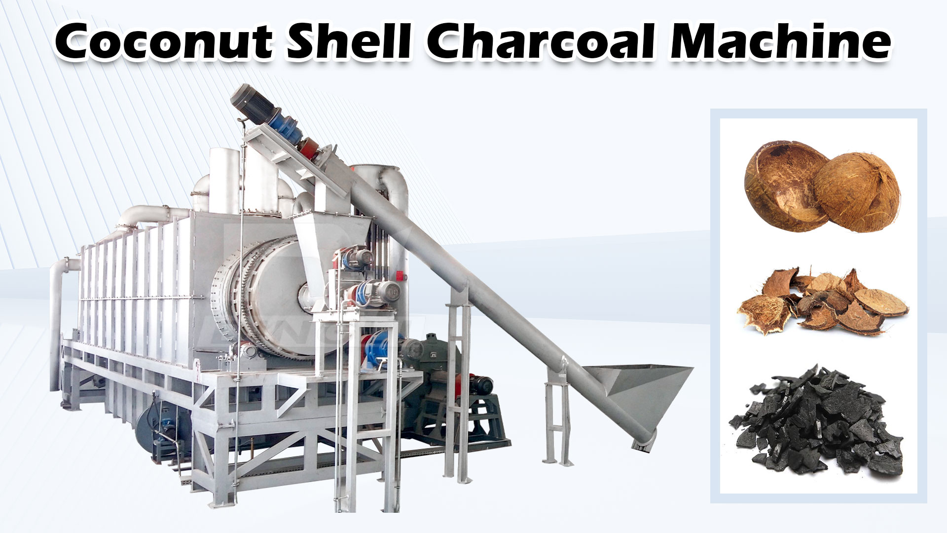 How does the coconut shell carbonization machine achieve an energy closed loop?