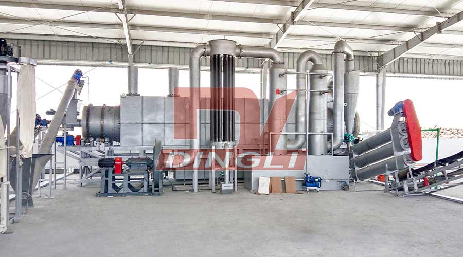 Continous Sawdust Charcoal Machine