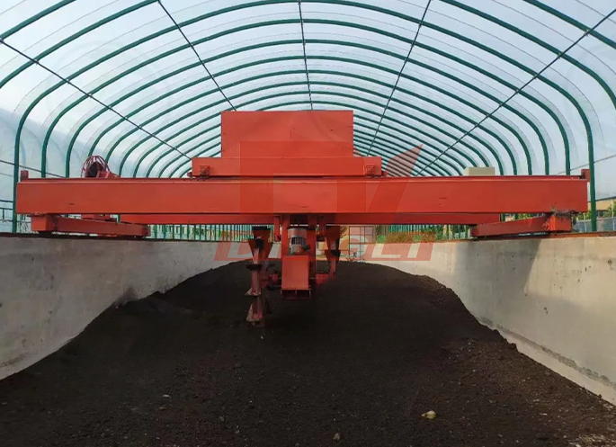 Organic Fertilizer Double Spiral Turning Machine